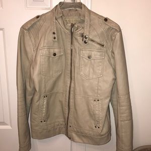 Badge Leather Jacket